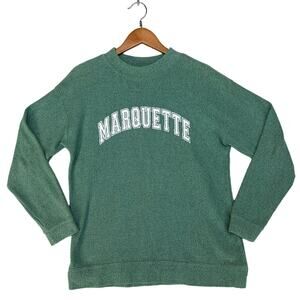 Vintage Marquette University Sweatshirt MV Sport‎ Green Sz Medium 90s Collegiate